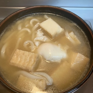 満腹♪ヘルシー♪厚揚げうどん^_^